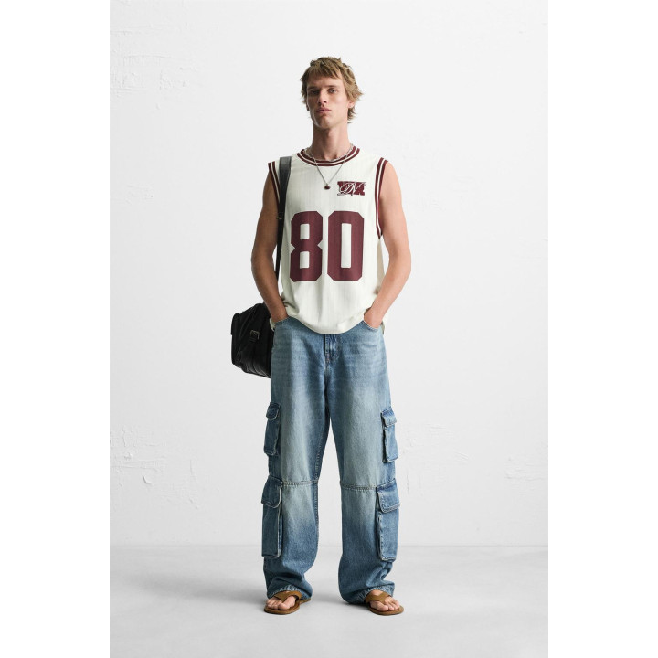 КОМБИНИРОВАННАЯ МАЙКА В СТИЛЕ VARSITY