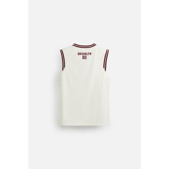 КОМБИНИРОВАННАЯ МАЙКА В СТИЛЕ VARSITY