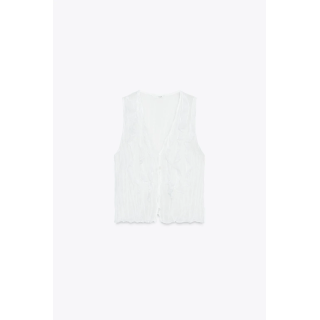 ПОЛУПРОЗРАЧНЫЙ ТОП С ВОЛАНАМИ