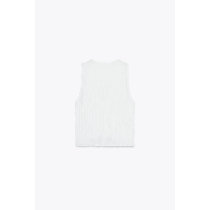 ПОЛУПРОЗРАЧНЫЙ ТОП С ВОЛАНАМИ