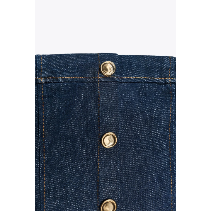 ДЖИНСОВЫЙ ТОП Z1975 С БАСКОЙ