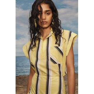 LIMITED EDITION STRIPED PUFF DRESS