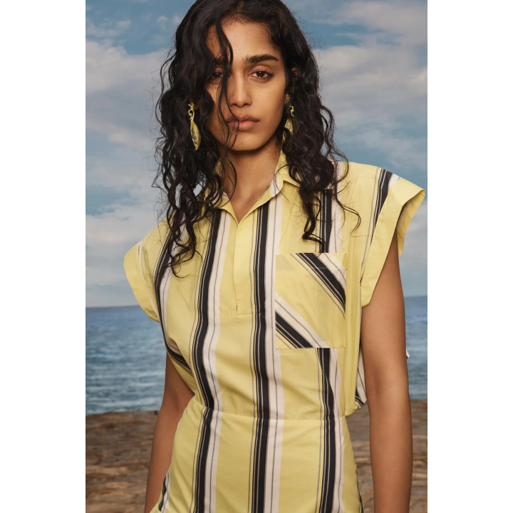 LIMITED EDITION STRIPED PUFF DRESS