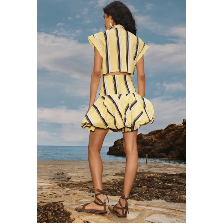 LIMITED EDITION STRIPED PUFF DRESS