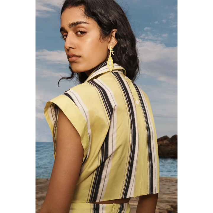 LIMITED EDITION STRIPED PUFF DRESS