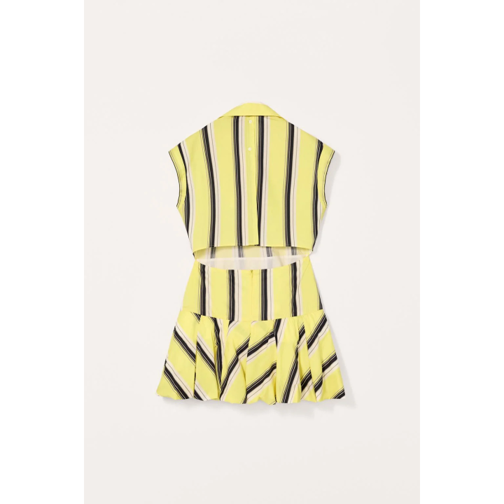LIMITED EDITION STRIPED PUFF DRESS