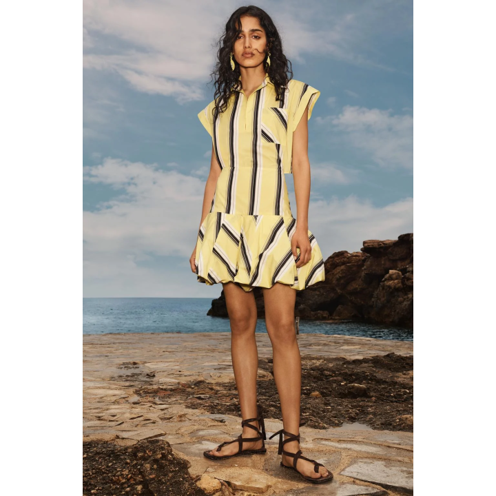 LIMITED EDITION STRIPED PUFF DRESS