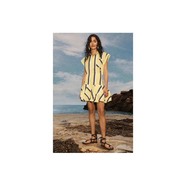 LIMITED EDITION STRIPED PUFF DRESS