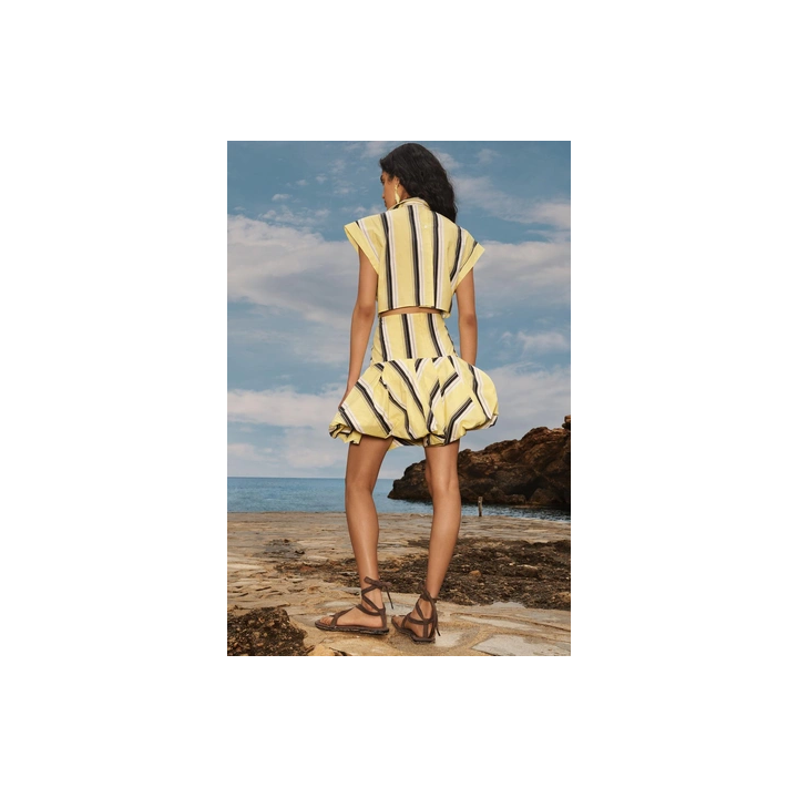 LIMITED EDITION STRIPED PUFF DRESS