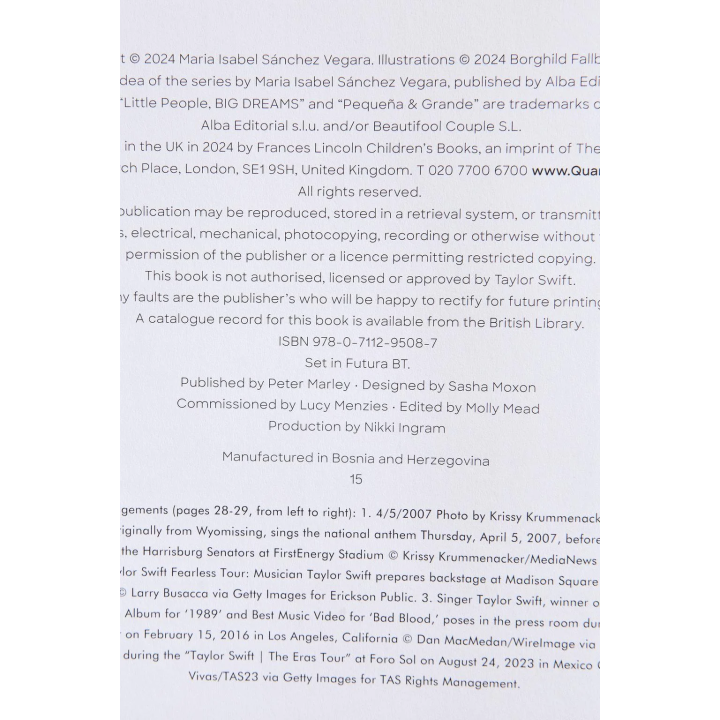 Детская книга taylor swift