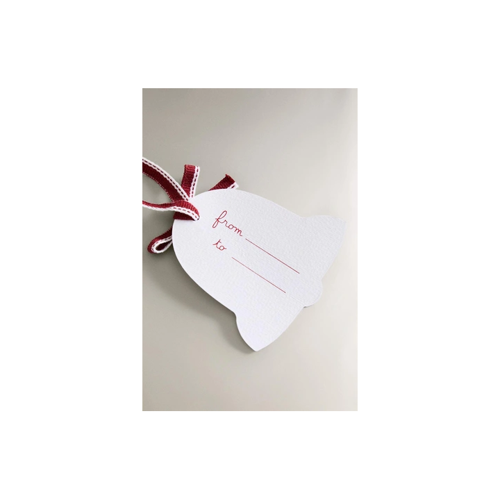 PACK OF CHRISTMAS BELL GIFT TAGS (PACK OF 12)