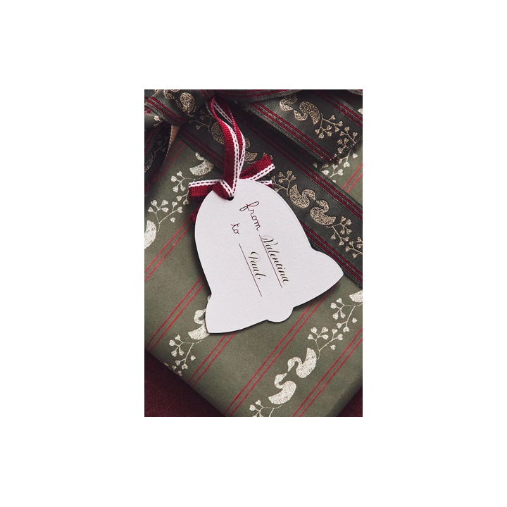 PACK OF CHRISTMAS BELL GIFT TAGS (PACK OF 12)