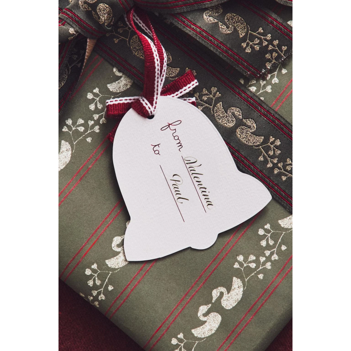 PACK OF CHRISTMAS BELL GIFT TAGS (PACK OF 12)