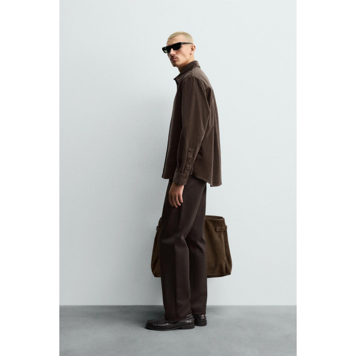 РУБАШКА RELAXED FIT ИЗ ВЕЛЬВЕТА