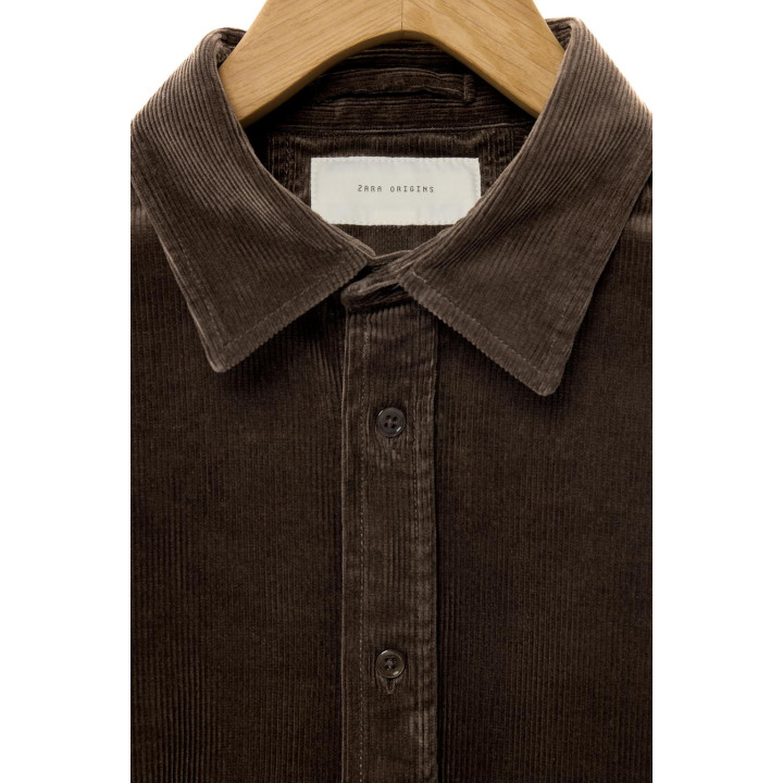 РУБАШКА RELAXED FIT ИЗ ВЕЛЬВЕТА