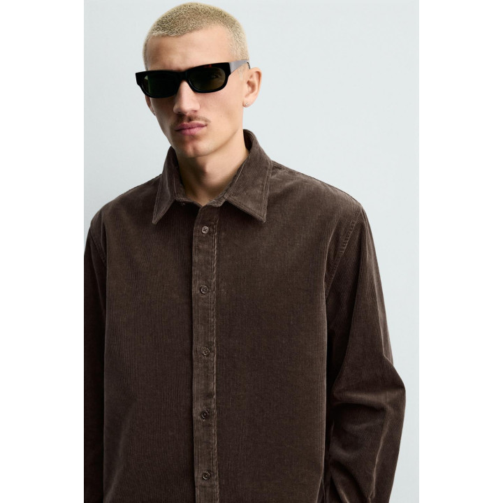 РУБАШКА RELAXED FIT ИЗ ВЕЛЬВЕТА