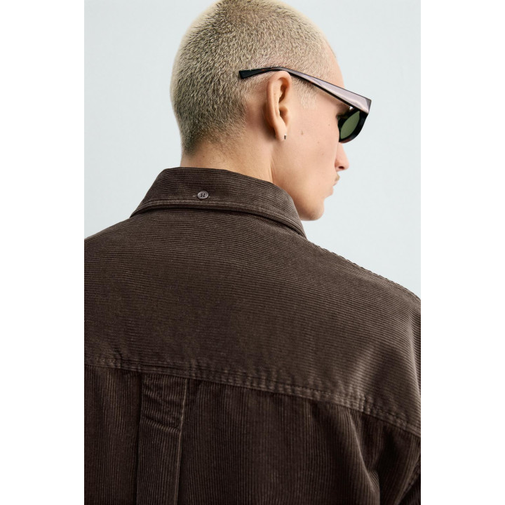 РУБАШКА RELAXED FIT ИЗ ВЕЛЬВЕТА