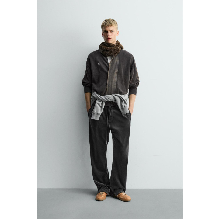 Брюки из вельвета с декоративной отделкой x sr_a