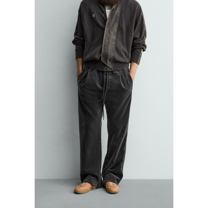 Брюки из вельвета с декоративной отделкой x sr_a