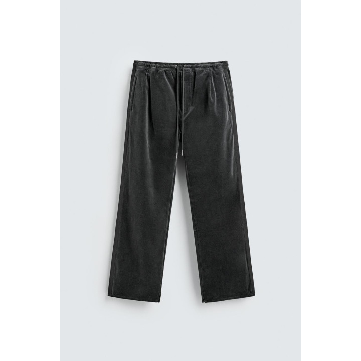 Брюки из вельвета с декоративной отделкой x sr_a