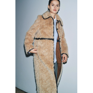 LONG FAUX SHEARLING COAT - LIMITED EDITION