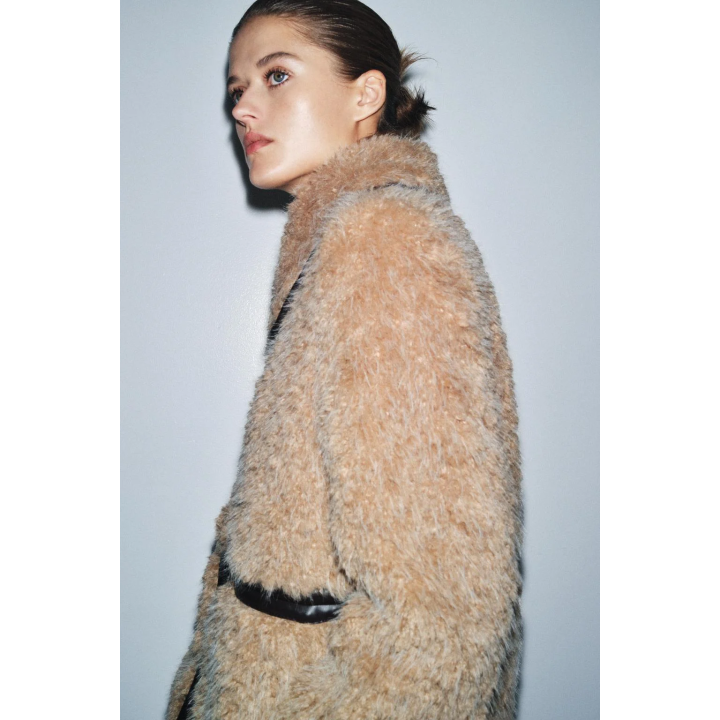 LONG FAUX SHEARLING COAT - LIMITED EDITION