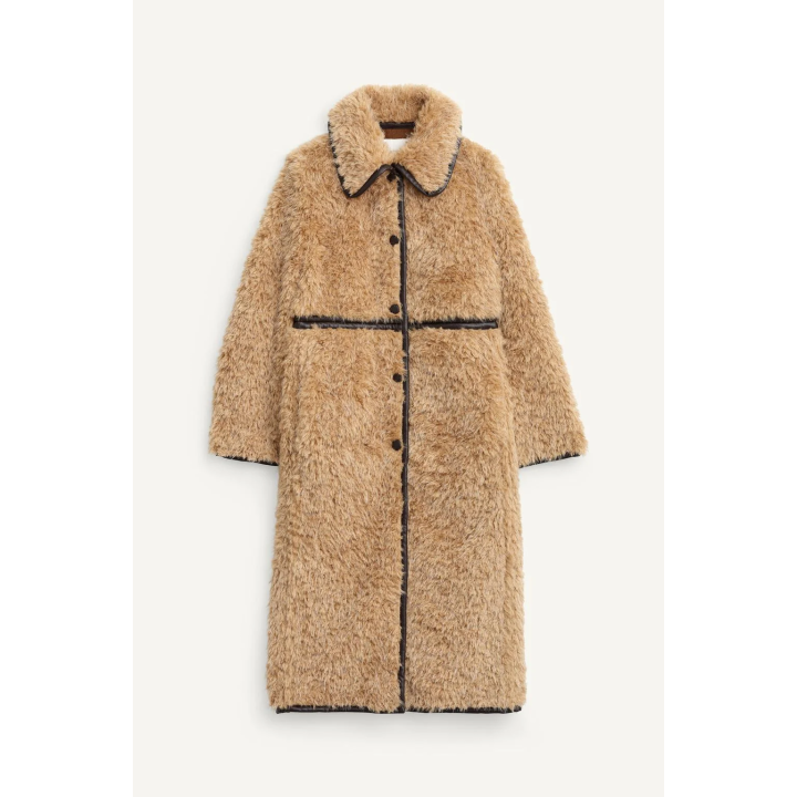 LONG FAUX SHEARLING COAT - LIMITED EDITION