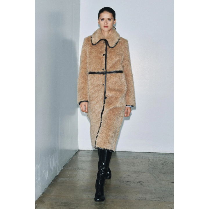 LONG FAUX SHEARLING COAT - LIMITED EDITION