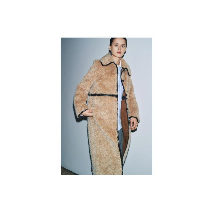 LONG FAUX SHEARLING COAT - LIMITED EDITION