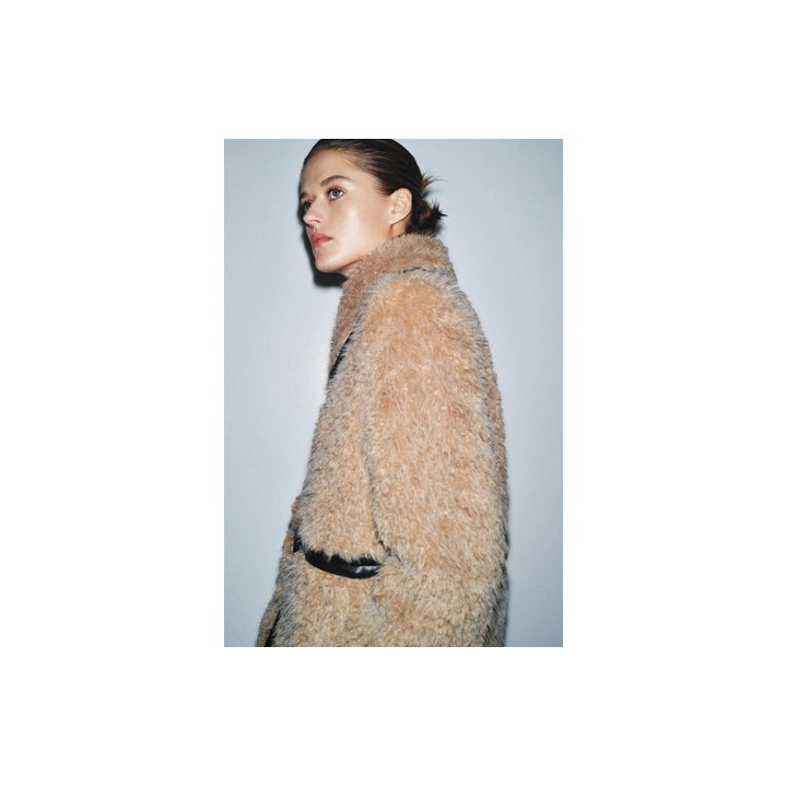 LONG FAUX SHEARLING COAT - LIMITED EDITION