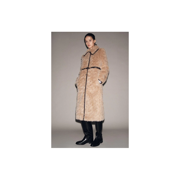 LONG FAUX SHEARLING COAT - LIMITED EDITION