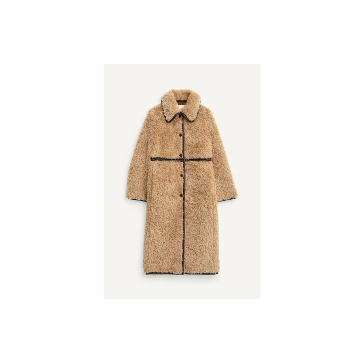 LONG FAUX SHEARLING COAT - LIMITED EDITION