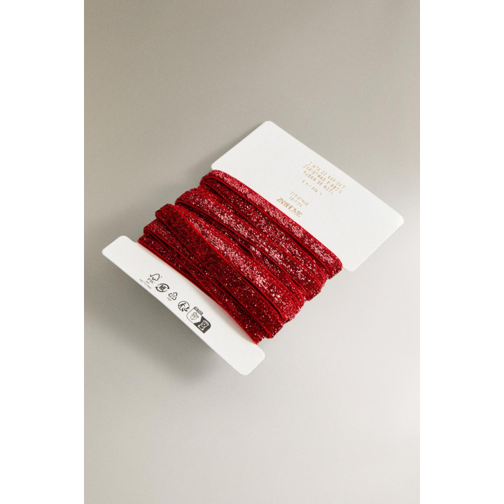 Металлическая лента для упаковки подарков на рождество