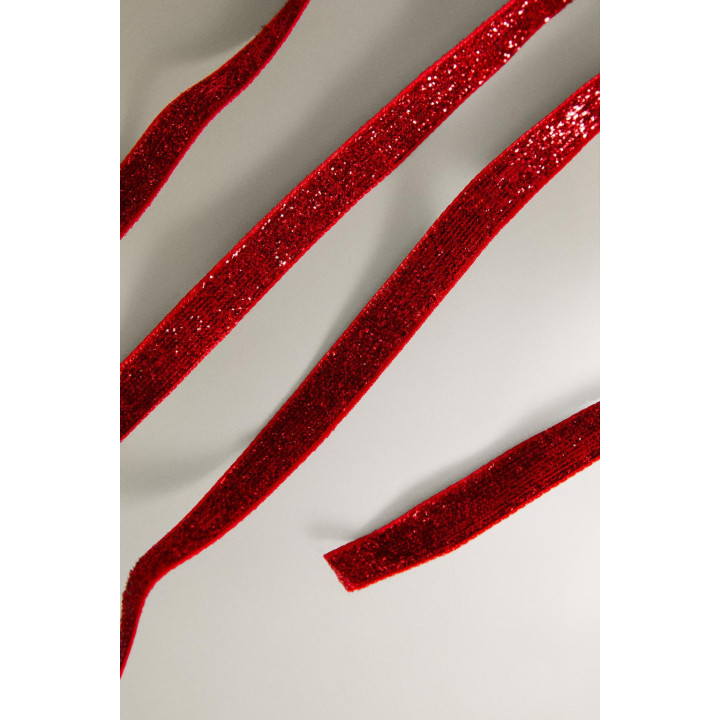 Металлическая лента для упаковки подарков на рождество