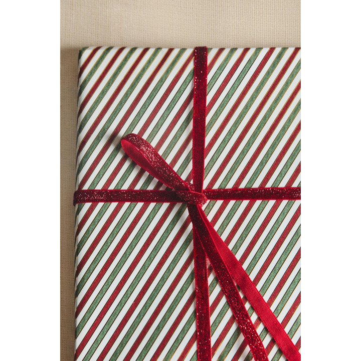 Металлическая лента для упаковки подарков на рождество