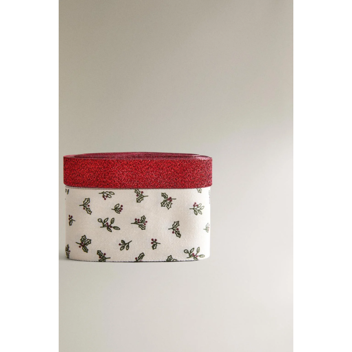 PACK OF CHRISTMAS LEAF RIBBONS (PACK OF 2)