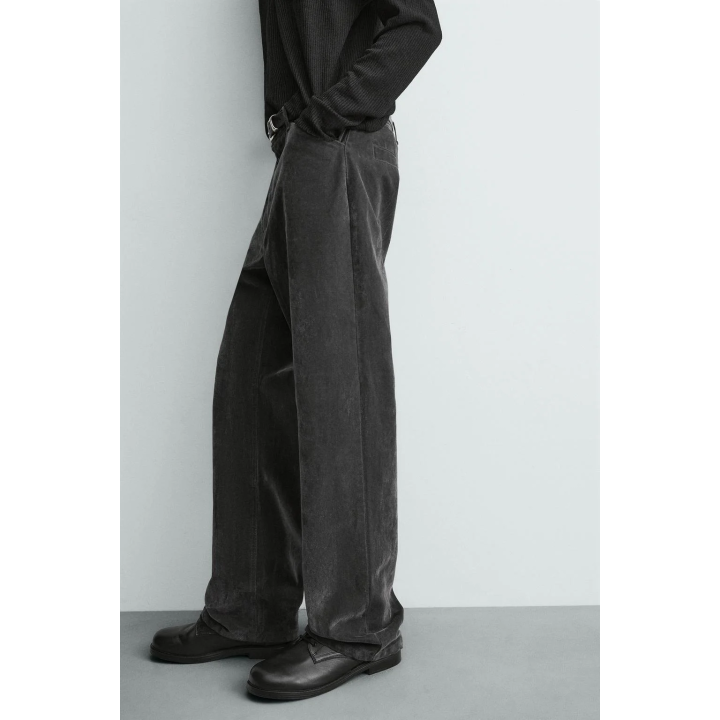 БРЮКИ RELAXED FIT С ФЛОКИРОВАНИЕМ