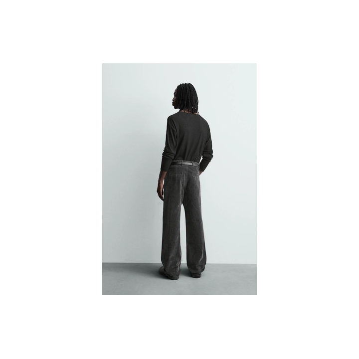 БРЮКИ RELAXED FIT С ФЛОКИРОВАНИЕМ