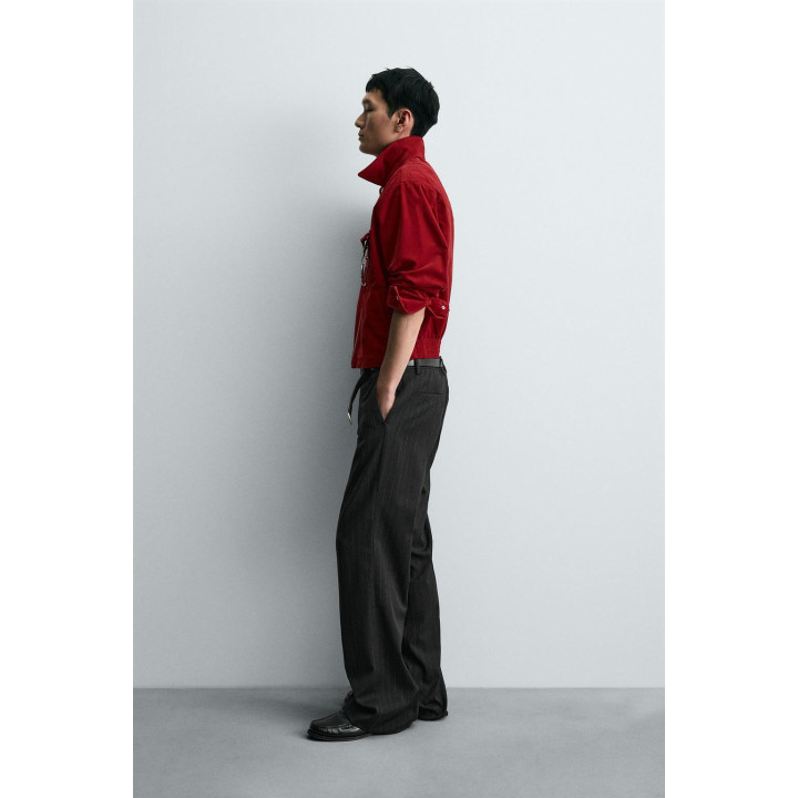 КУРТКА-РУБАШКА BOXY FIT ИЗ ВЕЛЬВЕТА