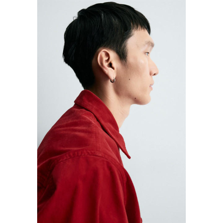 КУРТКА-РУБАШКА BOXY FIT ИЗ ВЕЛЬВЕТА