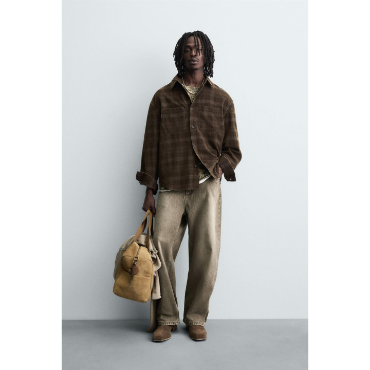 РУБАШКА ВЕЛЬВЕТОВАЯ В КЛЕТКУ