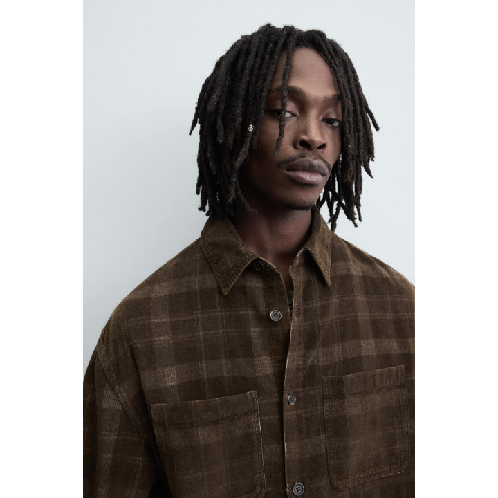 РУБАШКА ВЕЛЬВЕТОВАЯ В КЛЕТКУ