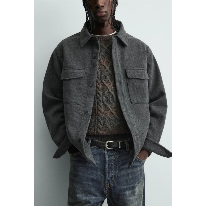 КУРТКА-РУБАШКА ИЗ САРЖИ WATER REPELLENT