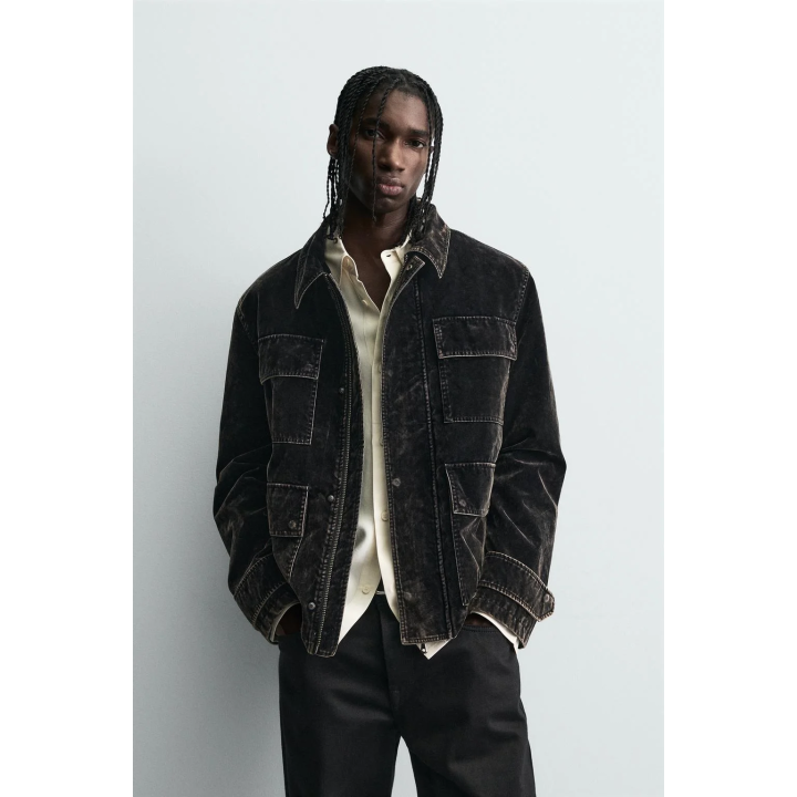 ФЛОКИРОВАННАЯ БАРХАТНАЯ КУРТКА