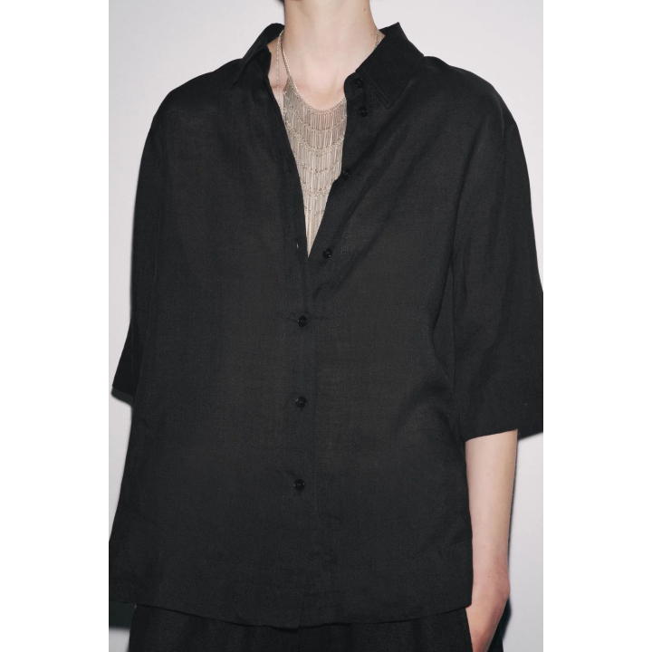РУБАШКА ИЗ СМЕСОВОЙ ТКАНИ РАМИ ZW