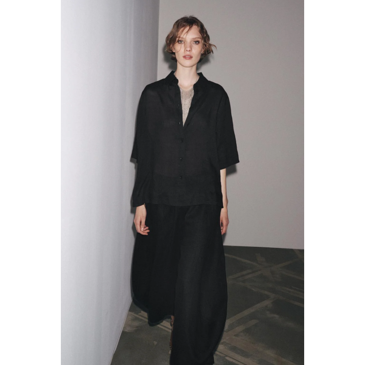 РУБАШКА ИЗ СМЕСОВОЙ ТКАНИ РАМИ ZW