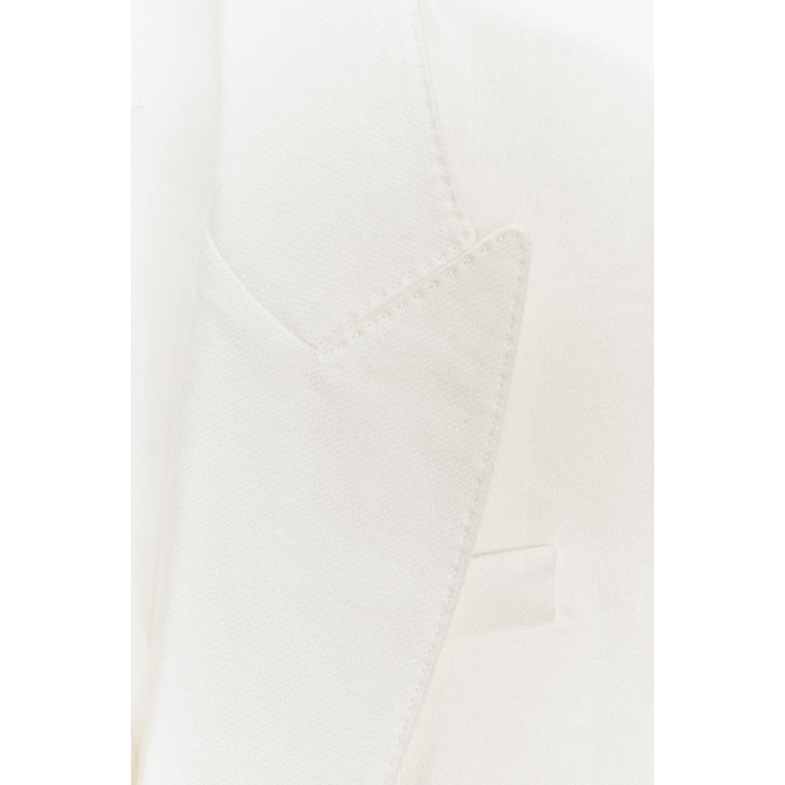 ДВУБОРТНЫЙ ЖИЛЕТ ИЗ СМЕСОВОГО ЛЬНА — ZW COLLECTION