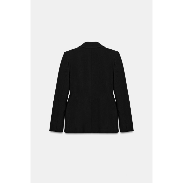 БЛЕЙЗЕР ОБЛЕГАЮЩЕГО КРОЯ С ДЕКОРАТИВНОЙ СТРОЧКОЙ — ZW COLLECTION