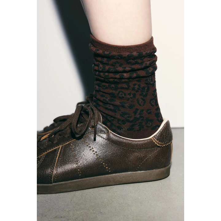 ЖАККАРДОВЫЕ НОСКИ С АНИМАЛИСТИЧЕСКИМ ПРИНТОМ