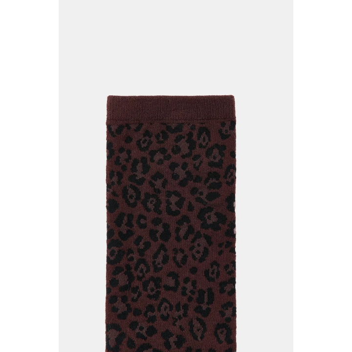 ЖАККАРДОВЫЕ НОСКИ С АНИМАЛИСТИЧЕСКИМ ПРИНТОМ